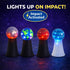 20 Pack Liberty Imports Planet Pop Jumpers for Kids, Light-Up Solar System Popper Toys with Stars & Planets, Press