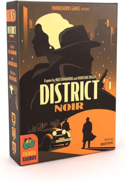 Pandasaurus Games District Noir Card Game - Crime Themed Bluffing and Set Collection Strategy Game for Kids and Adults