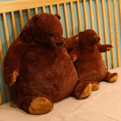 Sausudols 23.6 inch Djungelskog Bear Giant Teddy Bear Huge Plush Stuffed Animals Big Bear Plush Toy Gift for Kids