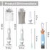 5-in-1 Set, Ariseno Baby Bottle Cleaner Including Nylon & Silicone Bottle Brush, Cap, Straw & Nipple Brushes, BPA-Free