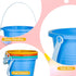 Holady 8 Inch Summer Large Sand Beach Buckets Pail,Sand Bucket Water Bucket for Beach Fun Great Party Accessory