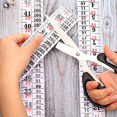 Tatuo Growth Chart Wall Labels, Height Indicator Tape Ruler Decor, Adhesive Ruler for Home Room Measuring, White