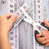 Tatuo Growth Chart Wall Labels, Height Indicator Tape Ruler Decor, Adhesive Ruler for Home Room Measuring, White