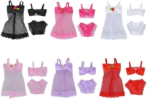 Doll Bikini Clothes - 6 Sets Handmade Summer Swimsuit for 11.5 inches Girl Doll Toys