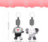 SHXERO 2Pcs 0-36 Hanging Rattle Toys for Babies, Hanging Baby Toy, Car Seats Stroller Toys with Wind Chime for Newborn