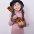 Kids Ukulele Musical Toy, 17 Inch 4 Steel Strings with Pick, Early Educational Learning Instrument Gift for Ages 3-6