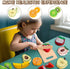 Embosomitr Sets 12PCs 3+ Wooden Cutting Fruits Food Toys Play Food for Children Kitchen Educational Learning Toy