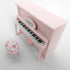 1:12 Dollhouse Grand Piano Model with Stool Scale Miniature Musical Instrument Desk Ornaments Gift Wooden Elegant Mini