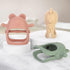 Eascrozn 3 Pack 3 Baby Teething Toys Months+, Silicone Teething Mitten for Babies Anti Drop Wrist Hand Teether, Baby