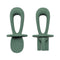 Tiny Twinkle Silicone Training Utensils, Baby Spoons and Forks for Self-Feeding, Baby Led Weaning Supplies (Olive)