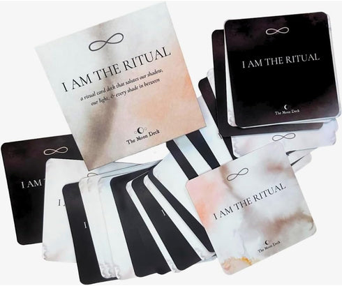 I AM THE RITUAL: Eco-Printed Premium Oracle Set, 33 Card Deck for Self-Healing Affirmations and Personal Growth
