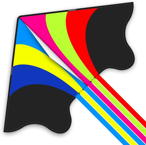 Mint's Colorful Life Delta Kite for Kids & Adults, Extremely Easy to Fly, Best Kites for Beginners