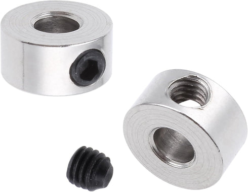 15pcs 1/8" Set 8x3.1mm 0.31"x 0.12" Hobbypark Plated Landing Gear Stopper Wheel Collar / RC Airplane Replacement