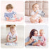 Vicloon Cloth Books, 3D Touch Feel High Contrast Baby Books Toys for Infants 0-12 Months, Soft Crinkle Elephant