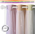 2 (W42 L63, NICETOWN Star Curtains for Kids Room Girls Bedroom Decor, Light Blocking Voile Overlay Princess Star