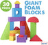 Large Building Foam Blocks for Toddlers – Giant Jumbo Building Blocks (30 Pieces)