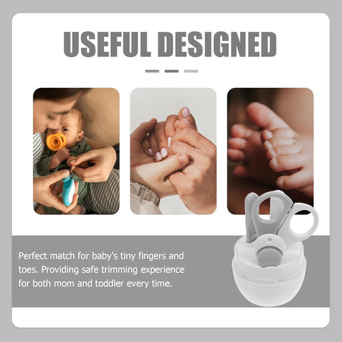 Totority Nail Clippers and File Kit for Newborns with Safety Guard, Tweezers, and Storage Case Manicure Tools