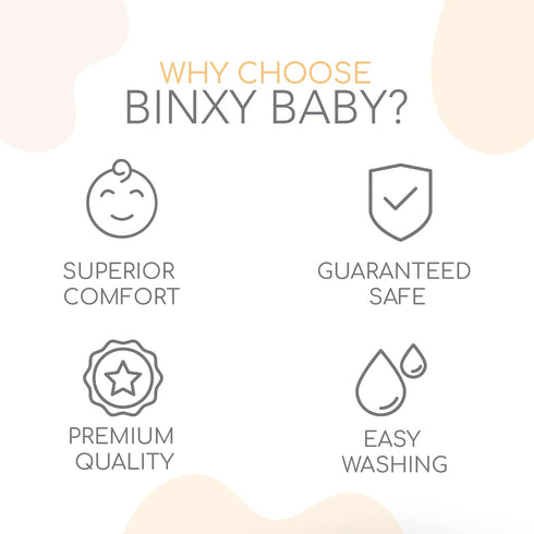 2-in-1 Binxy Baby Cushy High Chair Cover and Shopping Cart Cover for Baby, Comfortable Cover for Grocery Cart