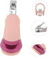 Set Nail Care Pink Nail Clippers with Tweezers Scissors Portable Grooming Kit for Newborns and Durable Easy Nail