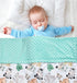 Baby Blanket Super Soft Minky Blanket, Cute Animal with Dotted Backing, 30 x 40 Inch, for Newborns Nursery Stroller