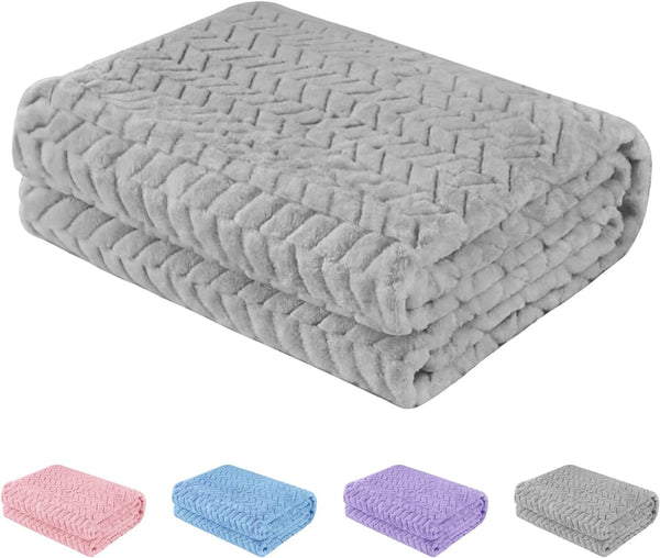 Baby Blanket Flannel, Cozy Throw Blankets for Newborn Infant and Toddler, Super