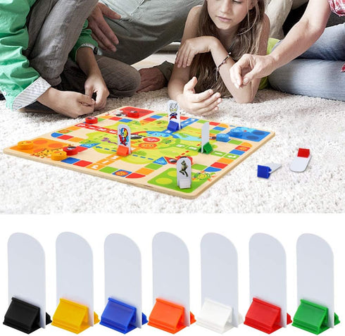 Meetory 45-Piece Blank Game Board Markers - Game Card Stands, Plastic Token Cards for Party Favors