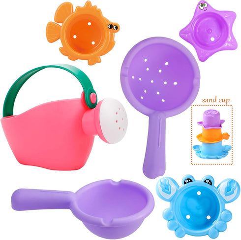 6Pcs 1-3 Babies12-18 1 2 3 4 5 6 Toddler Bath Toys for Kids Ages Bath Toys for Months Water Can Bathtub Toys for Kids