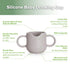 haakaa Silicone Toddler Cups, BPA Free Drop-Proof Training Open Cups for Baby 6 Months+, 5 Ounce (Suva Grey)