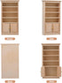 1: 12 Toyvian Mini Wooden Drawer Cabinet, Dollhouse Decoration Bookshelf with Wood Drawer Tiny Bookcase TV Cabinet