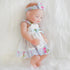 ENA Reborn Baby Doll Realistic Silicone Vinyl 10 inch Weighted Soft Body Lifelike Doll Gift Set for Ages 3+ (Slip Dress