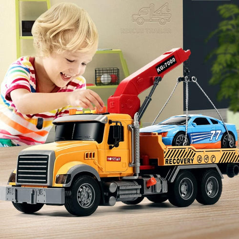 Large,1/18 4 Old,15" Rescue Tow Truck Toy Boy Toy for Age + Year