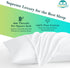 Travel Pillow Case Set of 2, 12x16 Size Envelope Closure Toddler Pillowcase, 600 Thread Count 100% Soft Egyptian Cotton
