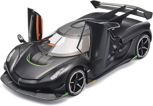 Jesko Metal Die Cast Toy Cars for Boys 1/24, Pull Back Jesko Model Car with Light and Sound, Gifts for Ages 3+