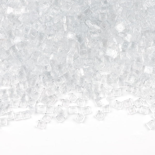 WSRYLTCH Clear Dots Tile 11 Flat - 1500pcs Transparent Classic Bricks Parts