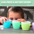 |12 Pack 2 oz, melii Snap & Go Baby Food Storage Containers Stackable Freezer Containers with Airtight Lids, BPA-Free