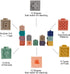 Mini Tudou Baby Blocks Soft Building Blocks, Educational Squeeze Play Toys with Numbers, Animals, Shapes, 12PCS for 6
