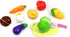 PowerTRC Kitchen Cutting Play Fruit & Vegetables Toy Set, 18 Pcs Pretend Cooking Educational Gift for Toddlers
