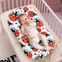 Daulesho Red Ladybug Bassinet Sheets Hand Drawn Cartoon Ladybird Soft and Breathable Material, Baby Crib Sheets
