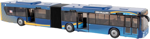 Daron MTA New York City Bus - 16" Articulated Toy Bus, Blue and Brown
