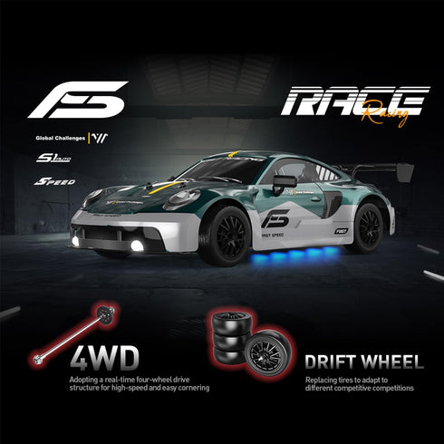 KAIMIO 1:16 4WD 30+KM/H Kids(8103-Red) RC Drift Car Full Proportional High Speed RC Car RTR with LED Lights
