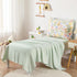 Set 4 Set Wake In Cloud - Floral Toddler Bedding for Girls, Cute Colorful Botanical Flowers with Deers, Pieces Soft
