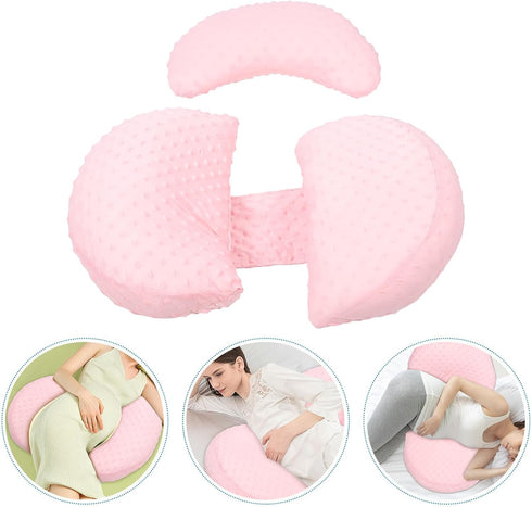 Cooling Maternity Lumbar Cushion with Wedge Abdominal Support Pillow Ergonomic Side Sleeping Pregnancy Waist Pillow