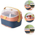 Bottle Drying Rack and Storage Box with Lid Dustproof Drainer for Feeding Accessories Pink Blue Large Size Suitable