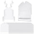 Skicuff 500 Pcs Disposable Plastic Bibs Bulk for Kids 11" x 15.75" Children