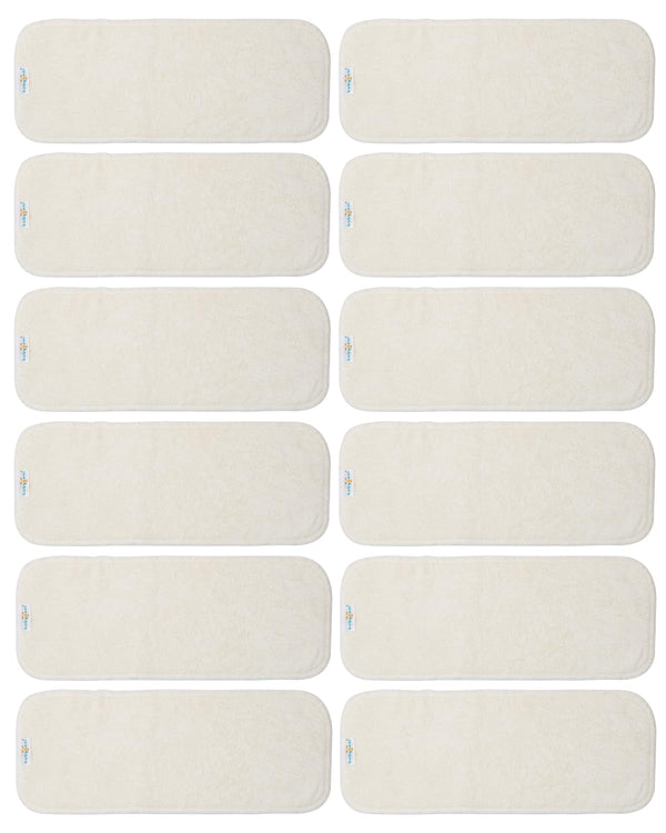 Babygoal Cloth Diaper Inserts 12pcs, 4 Layers Rayon from Bamboo Inserts for