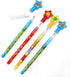 Tiny Mills 24 Pcs Building Blocks Brick Multi Point Stackable Pencil with Eraser for Birthday Party Favor Prize