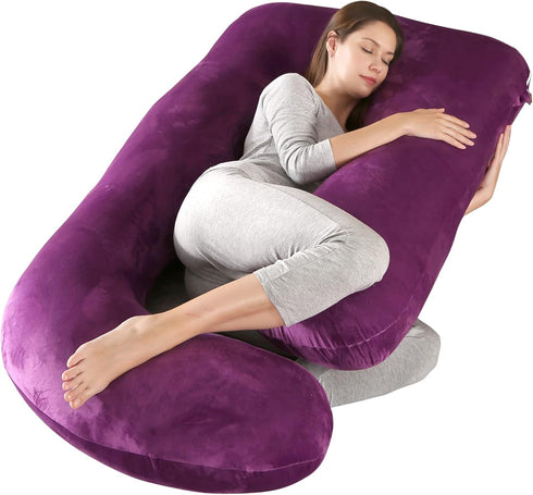 BATTOP Pregnancy Pillows for Sleeping,Full Body Pillow for Pregnancy Women with Removable