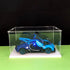 MECC Countertop (14x8x12inch/35x20x30cm) Openable Clear Acrylic Display Case-Assemble Box with White Base