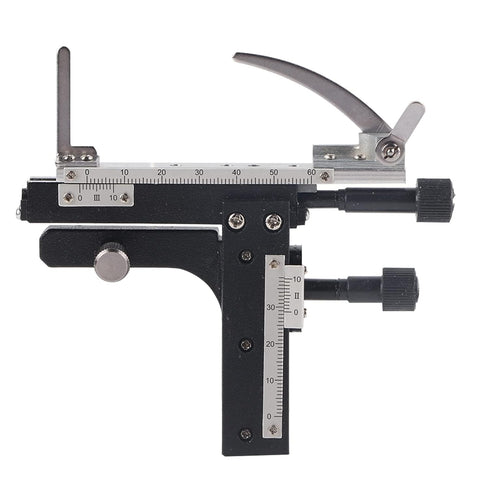 Professional Microscope Moveable Stage, Attachable Mechanical X-Y Moveable Stage Caliper with Scale