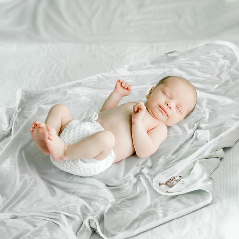 GRSSDER Baby Blankets - Super Soft Stretchy Jersey Knit Swaddle Blanket for Baby Girls and Boys, Double Layer